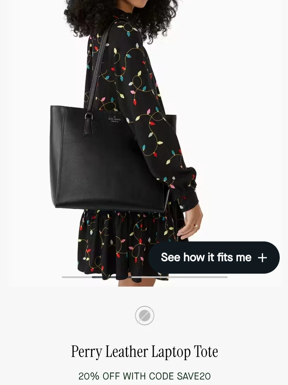 New Authentic Kate Spade Perry Leather Laptop Tote Bag